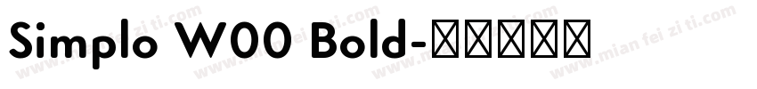 Simplo W00 Bold字体转换